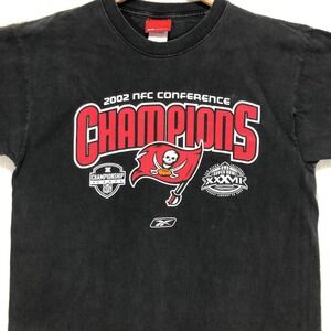 Reebok Tampa Bay Buccaneers 2002 NFC Conference Champions Black T-Shirt Mens M